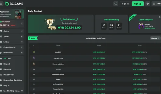 BC.GAME daily contest