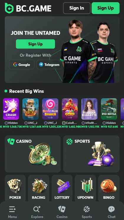 BC.GAME mobile