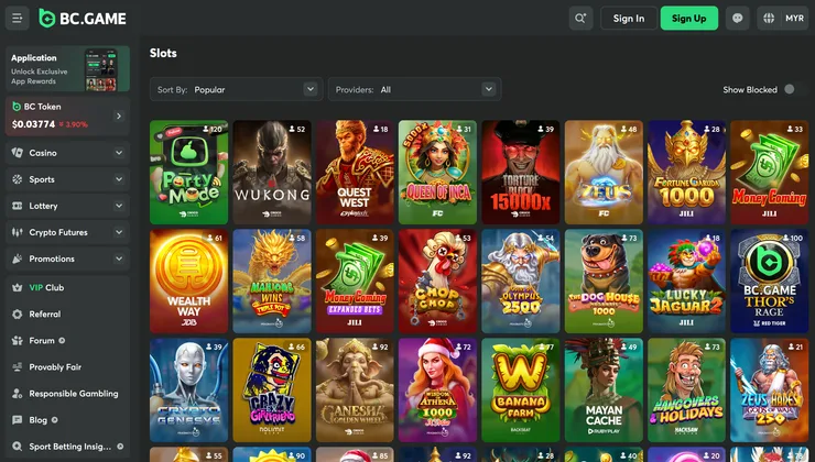 BC.GAME slots