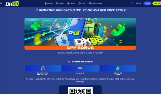 DK88 Android app bonus