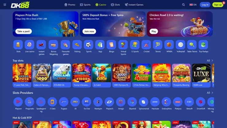DK88 casino lobby