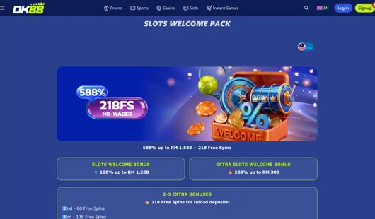 DK88 slots welcome pack