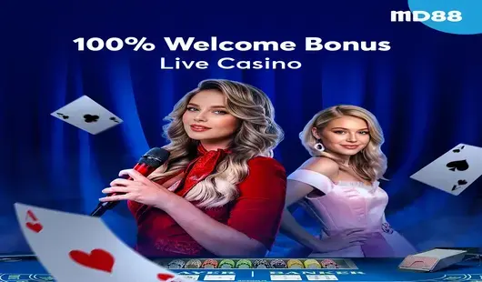md88 100 live casino welcome bonus