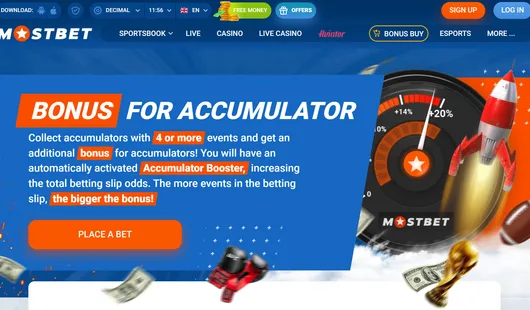 mostbet accumulator booster