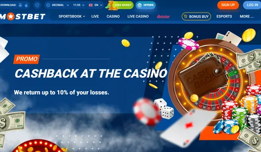 mostbet casino cashback