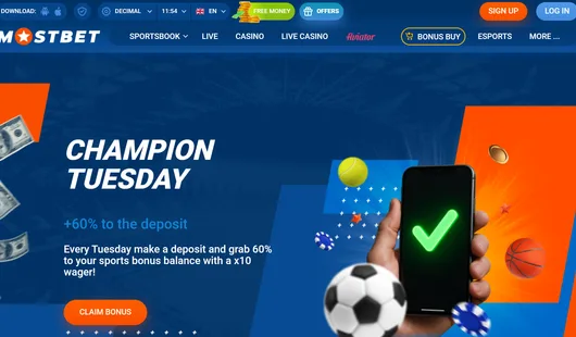 mostbet champion tuesday