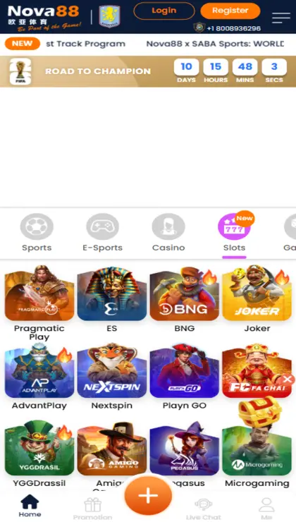 Nova88 Mobile App