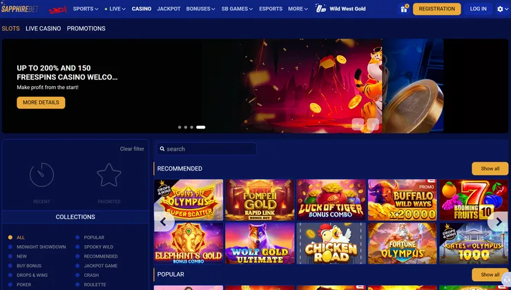 SapphireBet slots