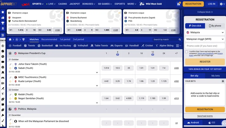 SapphireBet sports