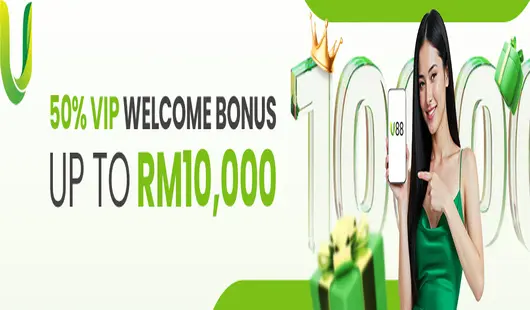 U88 50% VIP welcome bonus