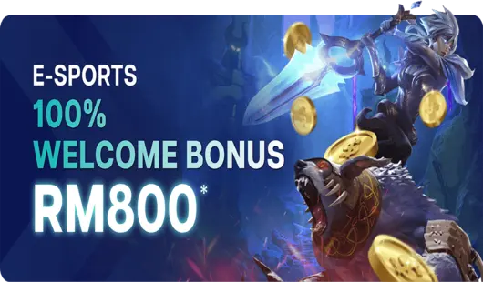 100% esport welcome bonus