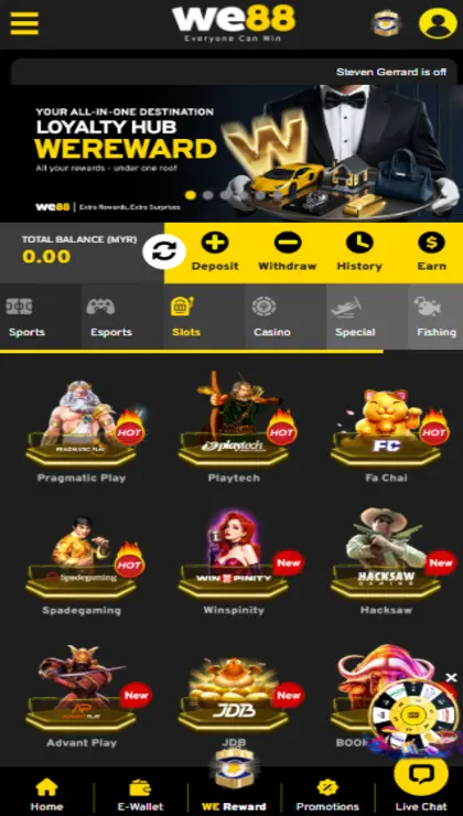 WE88 Mobile App